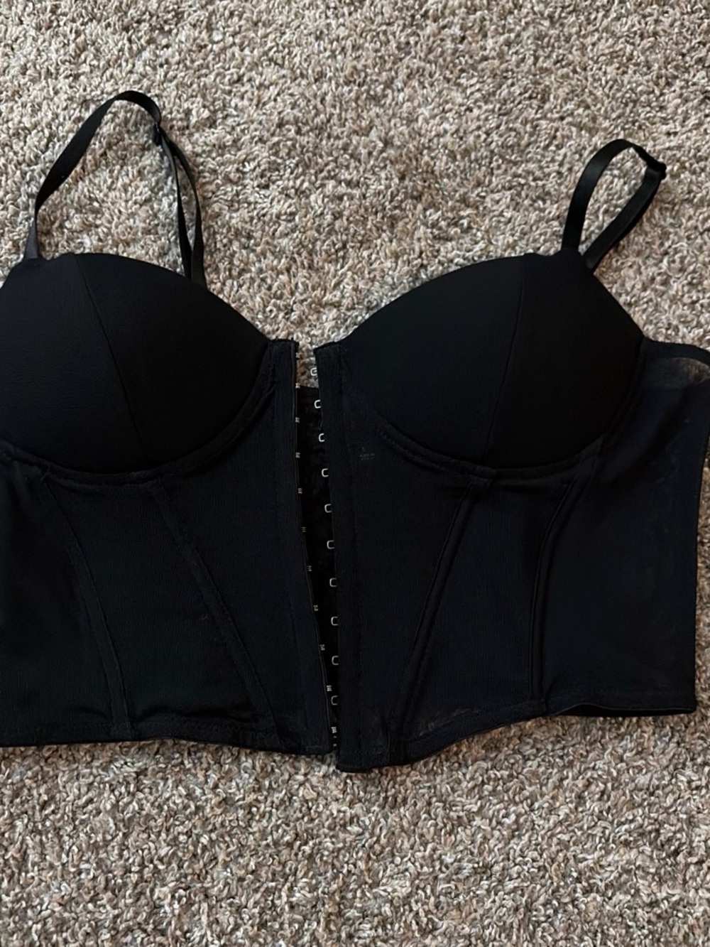 Black Bustier Corset Top